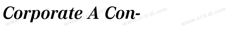 Corporate A Con字体转换